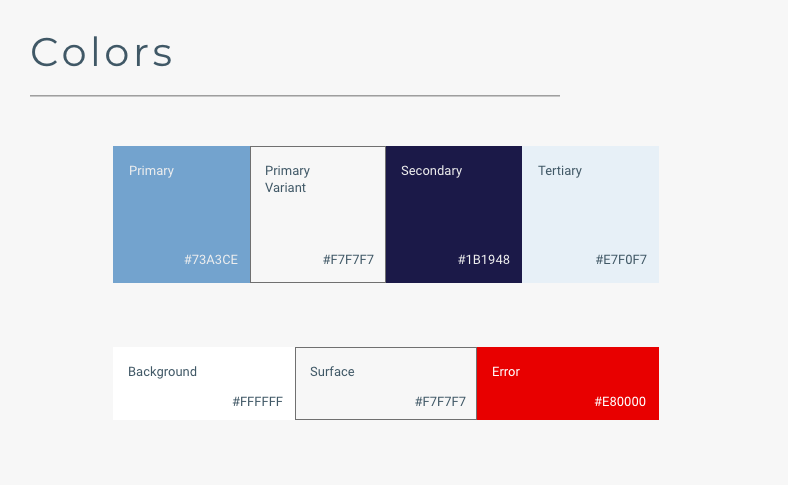 WF Style Guide Colors