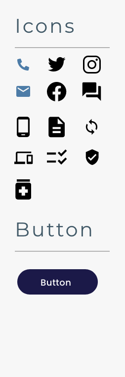 WF Style Guide Icons Buttons